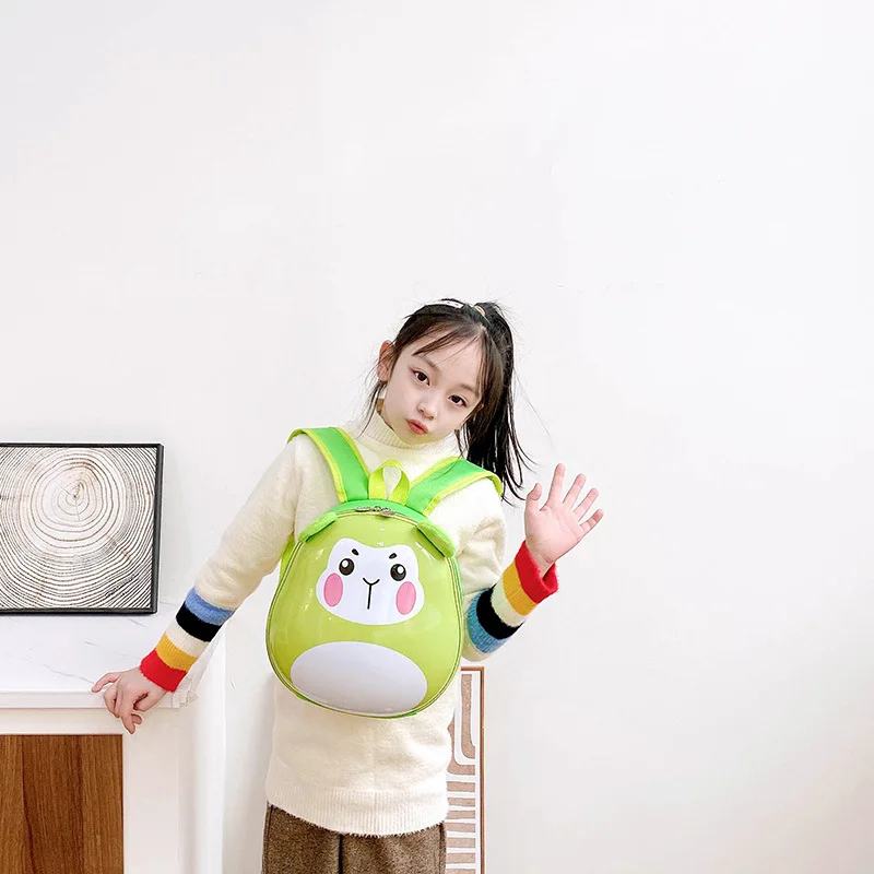 Kindergarten Fashion Schoolbag New Cute Cartoon 3-6 Years Old Girls and Boys Kids Eggshell Schoolbag Lightweight Load Reduction