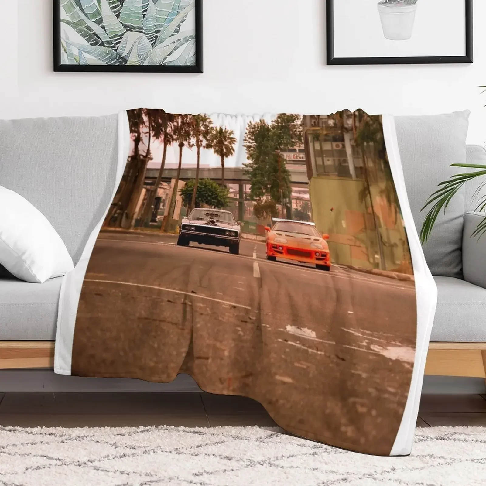 

Fast & Furious 1 - Wallpaper - Poster Throw Blanket Sofas Luxury Camping Blankets