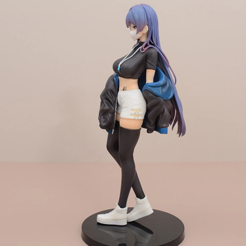 24cm Masked Yuna Illustration Biya Painter Manga Figure Model Statue Collection Desktop Decoration Ornament Toys Gifts
