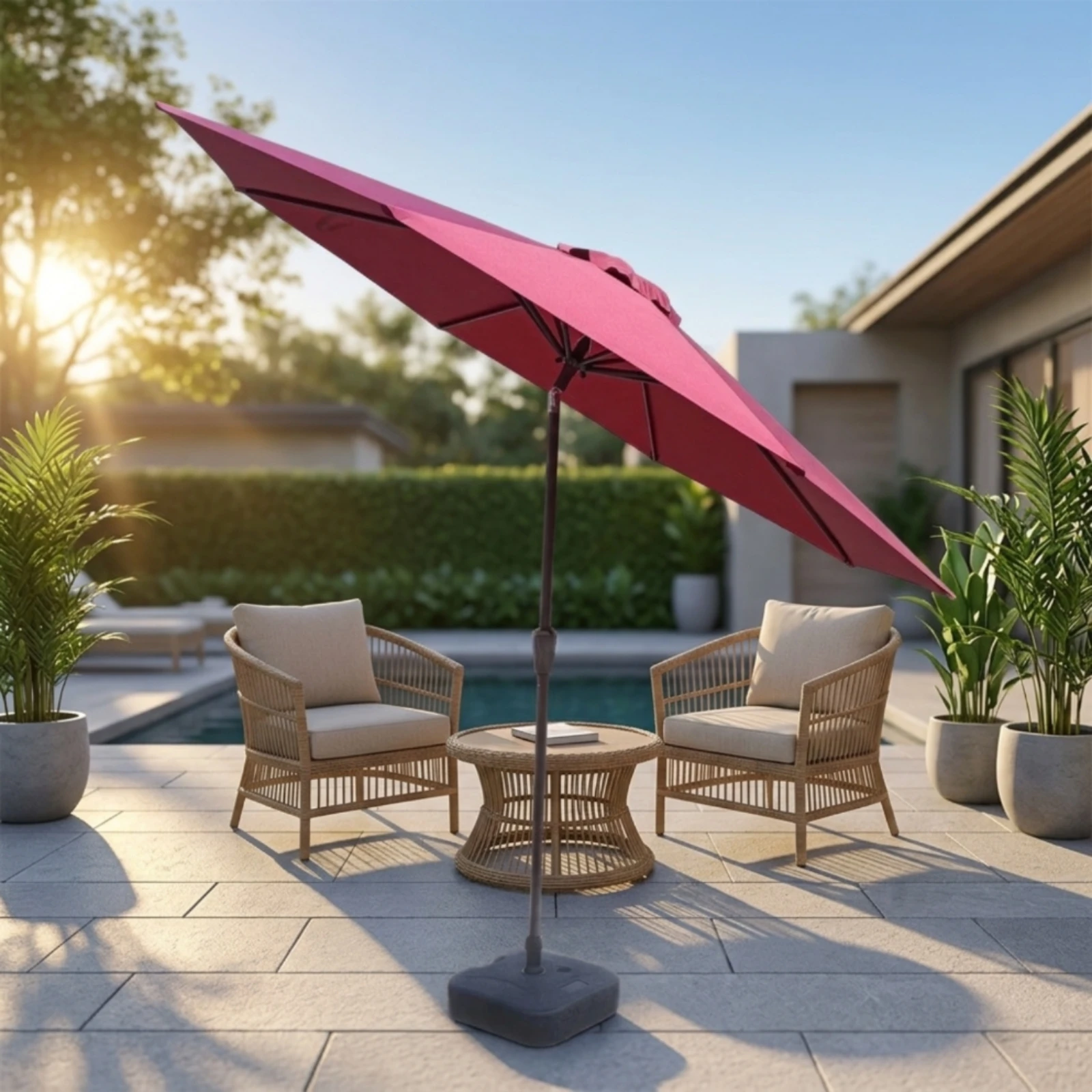 Patio Umbrella Base Portable Water-Fillable Umbrella Base Rustproof Anti-Corrosion for Homeowners, Garden, Backyard
