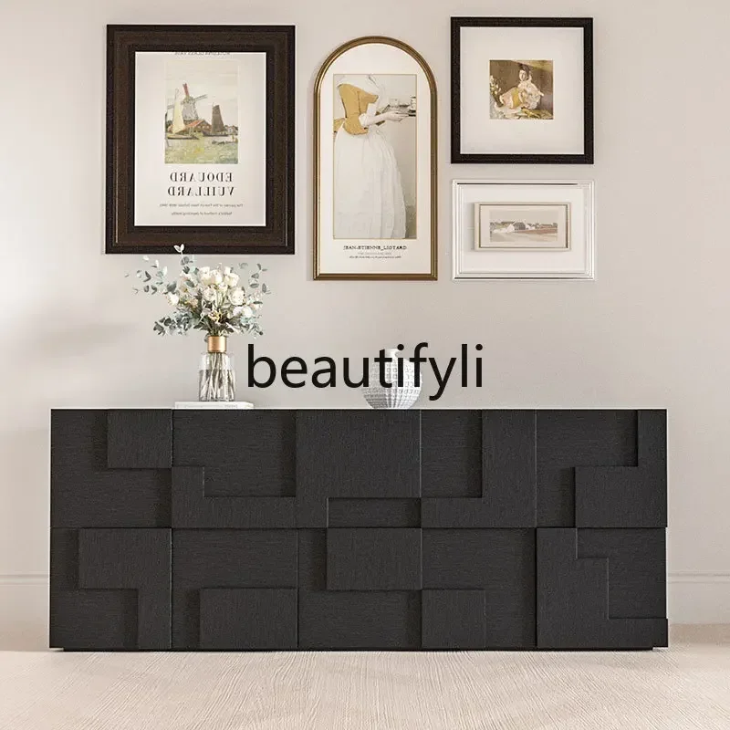 

Креативный светлый роскошный обеденный боковой шкаф Современный простой шкафчик для гостиной у стены Итальянский минималистичный шкаф на крыльце