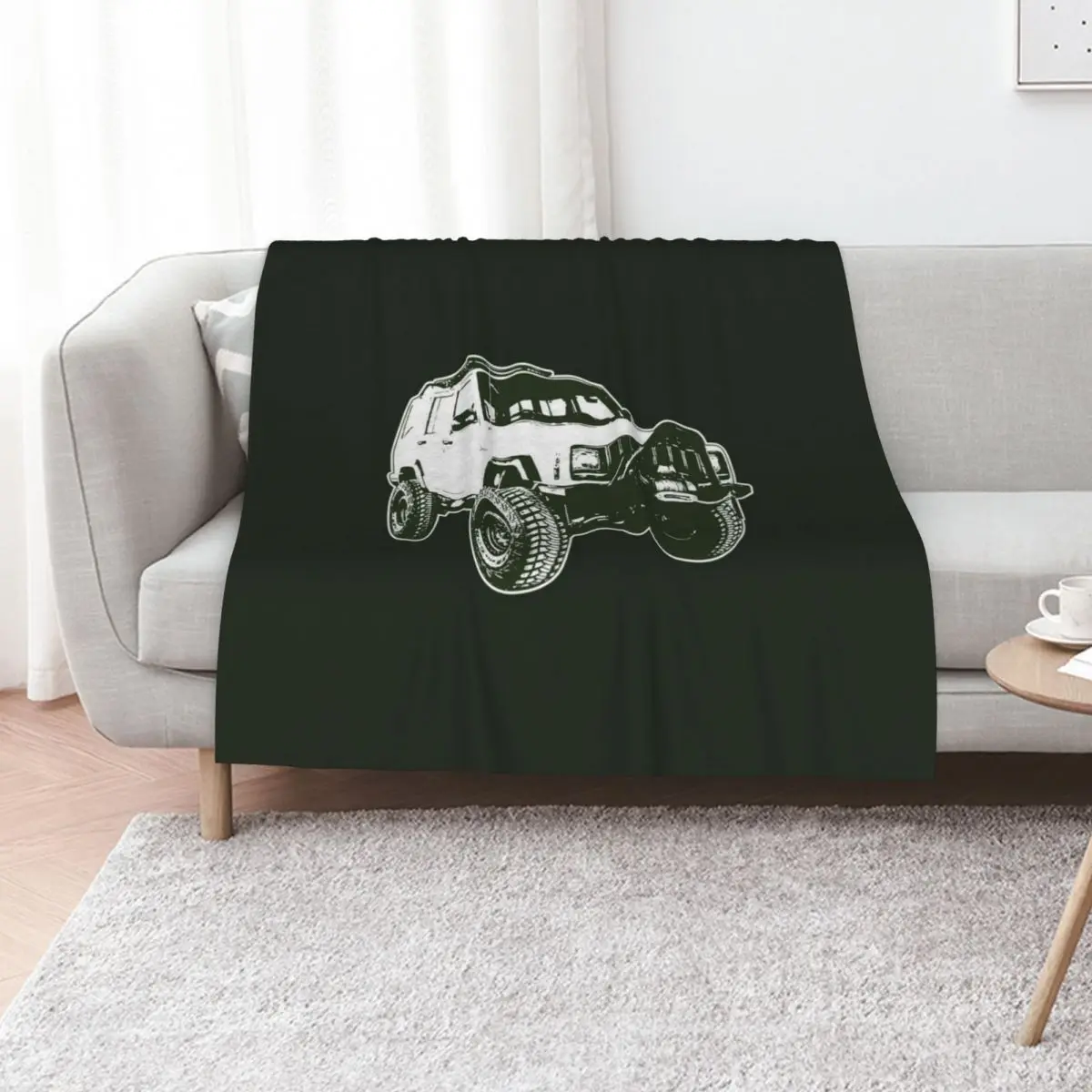 Adventure Lifted XJ Sketch Throw Blanket Soft Beds Soft Retros Bed linens blankets ands Multi-Purpose Blankets