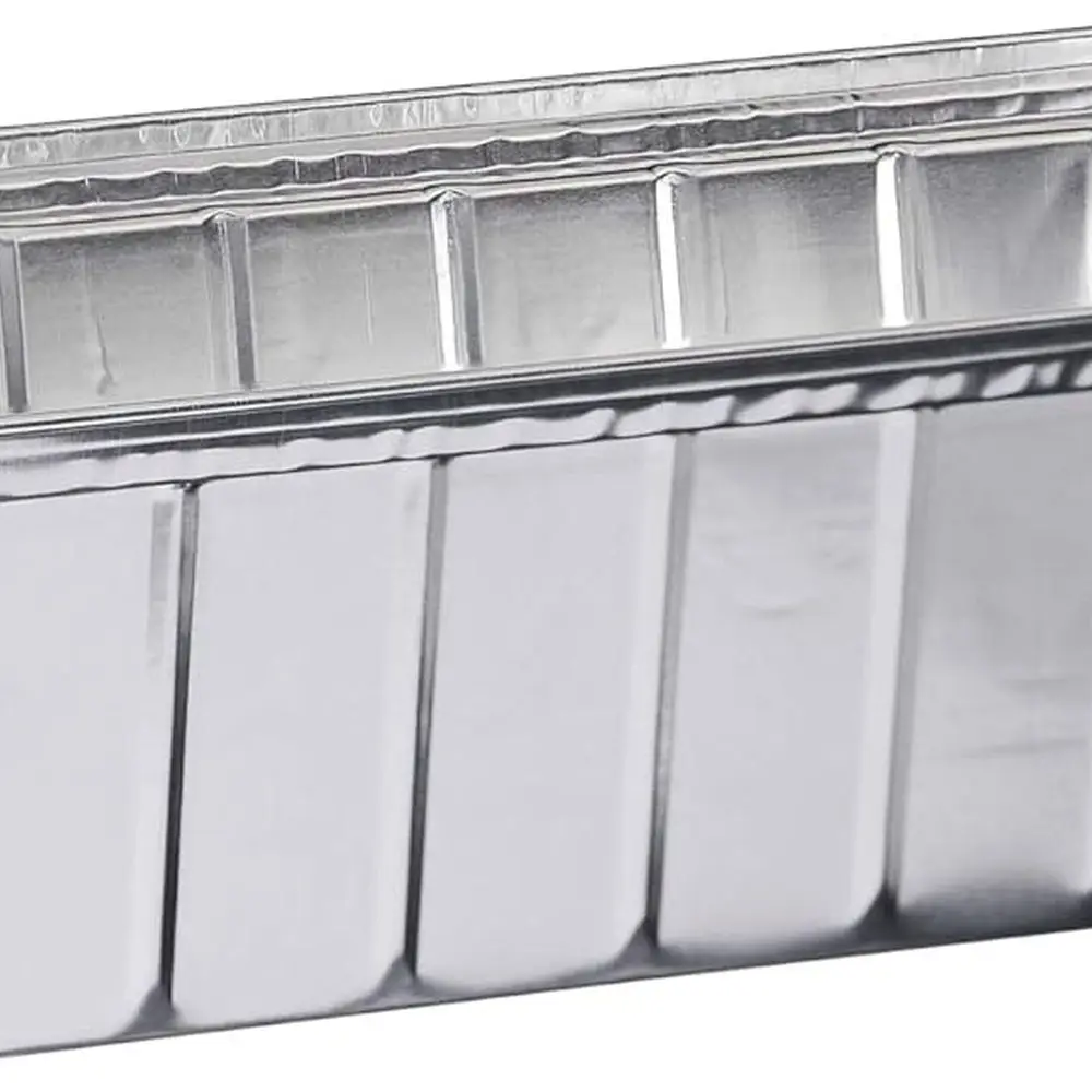 

50-Count Disposable Aluminum Loaf Pans, 3 lb Capacity, 11x5x2.75 Inches - Ideal for Baking Cakes, Bread, Meatloaf, Lasagna