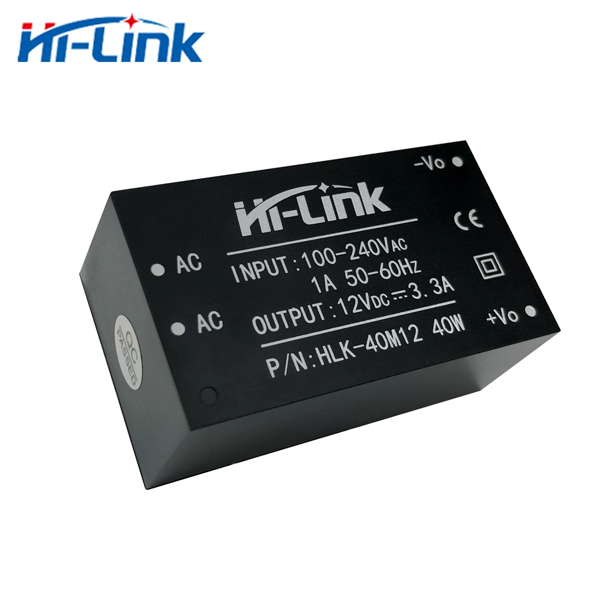 Free Ship Hi-Link 5pcs 220V to 40W 12V AC DC Power Supply Module HLK-40M12