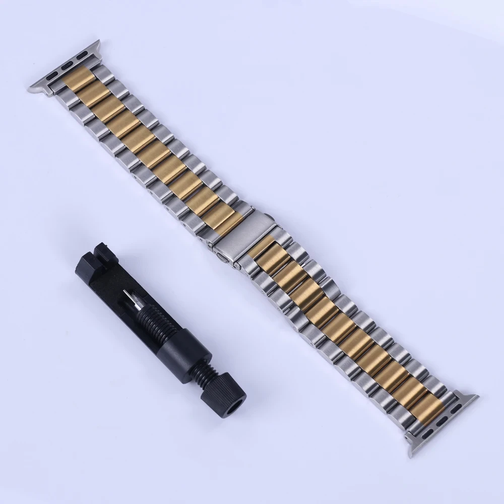 Edelstahlarmband für Apple Watch 46 mm Ultra 49 mm, Metallarmband für iWatch 12 11 10 9 8 SE 42 mm, Business-Uhrenarmband – Detail 6