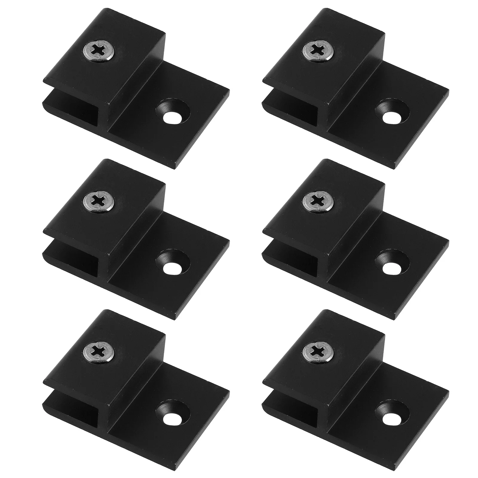 

6 Pcs Glass Clip Mirror Corner Brackets Aluminum Alloy Holders for Wall Mounting