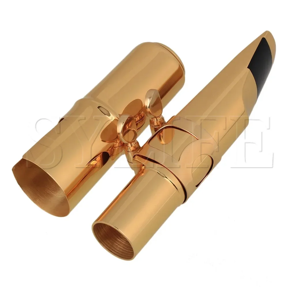 

Gold 6# Tenor Sax Mouthpiece - Brass Bb with Cap & Ligature Set