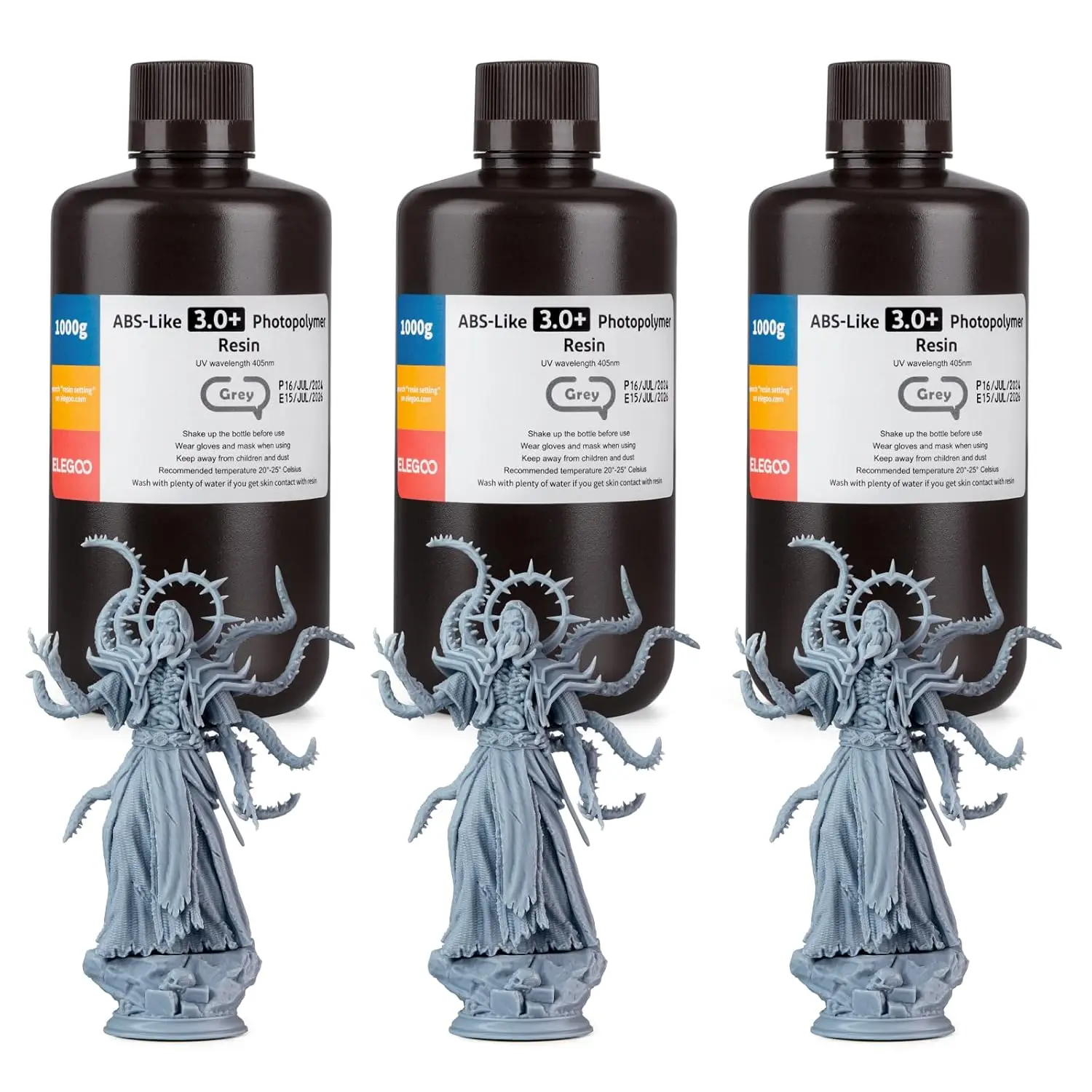 

Усовершенствованная фотополимерная смола для 3D-принтеров, имитирующая ABS, высокотемпературная, быстросохнущая, прецизионная, нехрупкая, серая, 3000 г