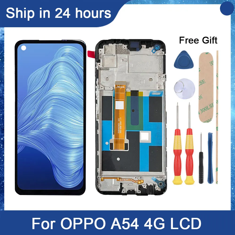 

AiNiCole 6.5'' For OPPO Realme 7 4G LCD Display Touch Screen Digitizer Assembly RMX2151 RMX2163 realme 7LCD Screen Replacement