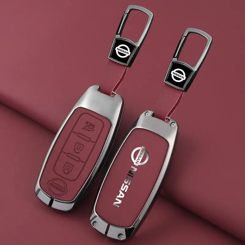 

2 Buttons Silicone Car Key Cover Skin Protector Case Bag for Nissan X-trail T33 Qashqai J12 Teana 2022 2023 Keychain Accessories