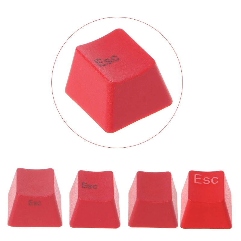 DN59 1PC DIY PBT Dye Subbed Red ESC Keycap R4 OEM Profile Personality for Key Cap for Mechanical Keyboard