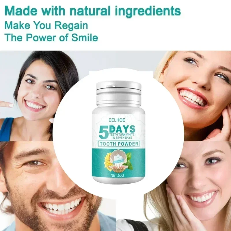 

5 Day Teeth Whitening Powder Remove Plaque Stains Toothpaste Deep Cleaning Fresh Breath Oral Hygiene Dentally Tools Teeth Care21