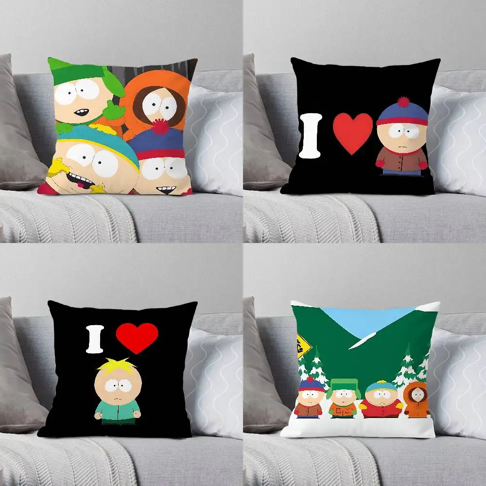 

Funny S-South-S P-Park Pillow Case Throw Pillow Cover Nordic Vintage Style Cushion Covers Home Living Room Sofa Couch Seat Decor
