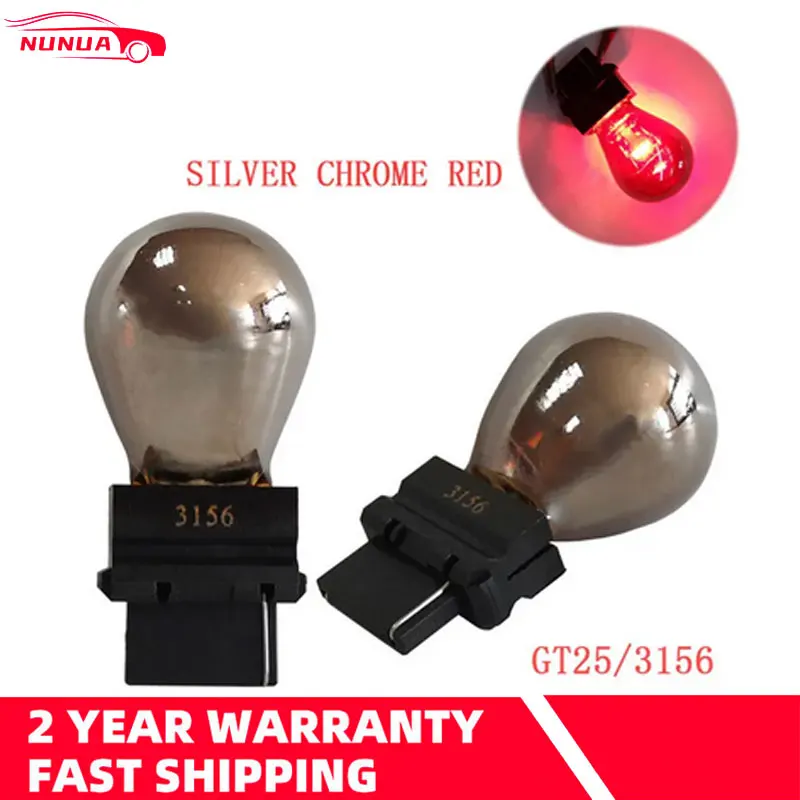 1Pc Chrome Plated Mirror Invisible Light 3156 1176 1157 S25 12V 5W/21W BAY15D BA15D BAZ15D BAU15S Car LED Brake Turn Singal Bulb