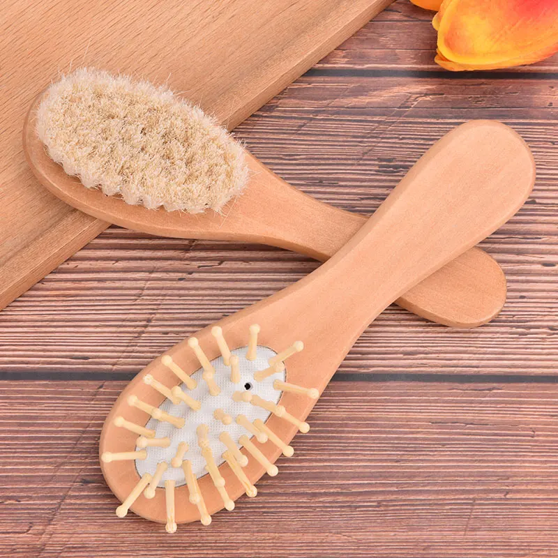 Newborn Brush Soft Bristles Brush Infant Hair Care Tool Baby Gift Baby Shower