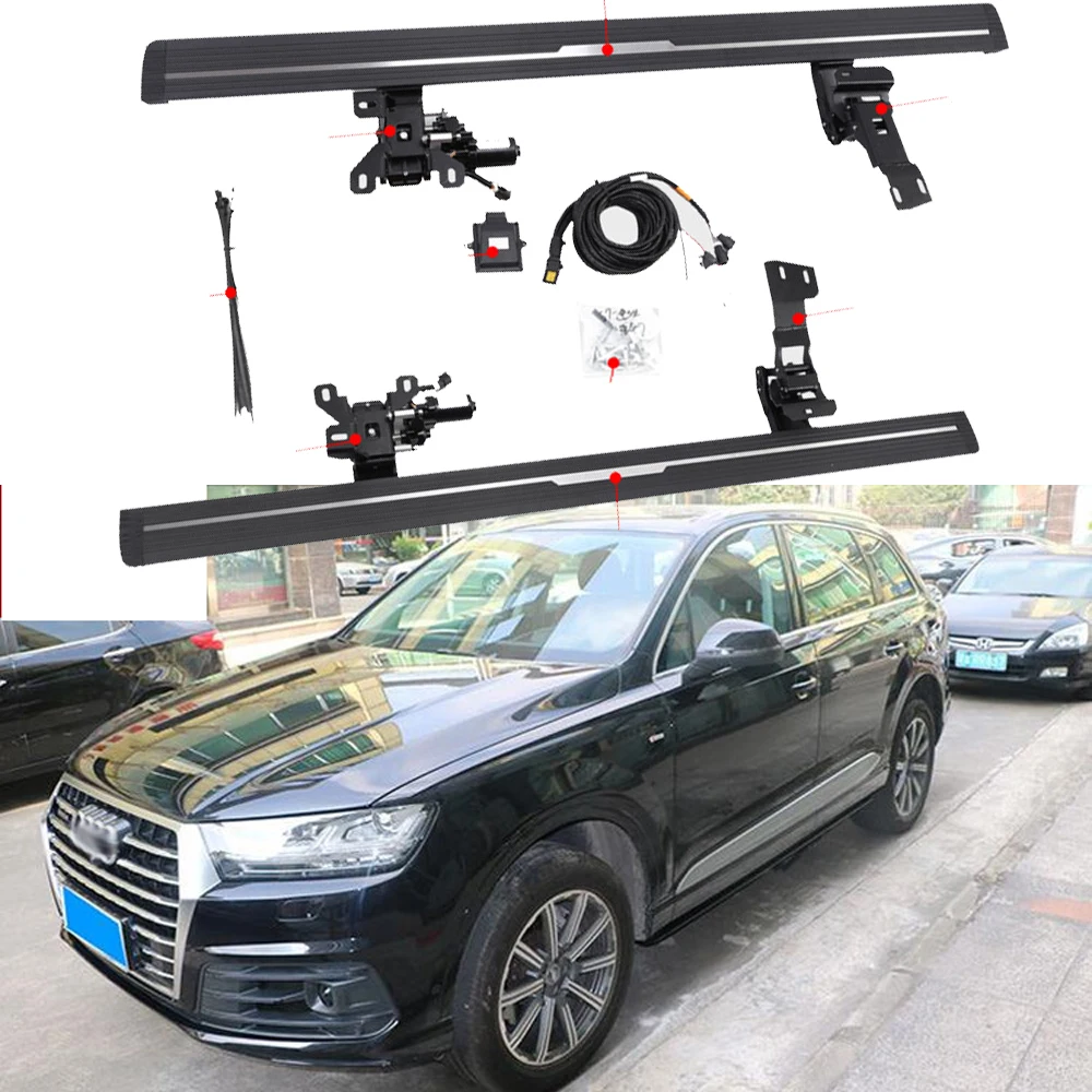 

Electric Side Step Deployed Running Board Fits for Audi Q7 2016-2024 Power Retractable Side Bar