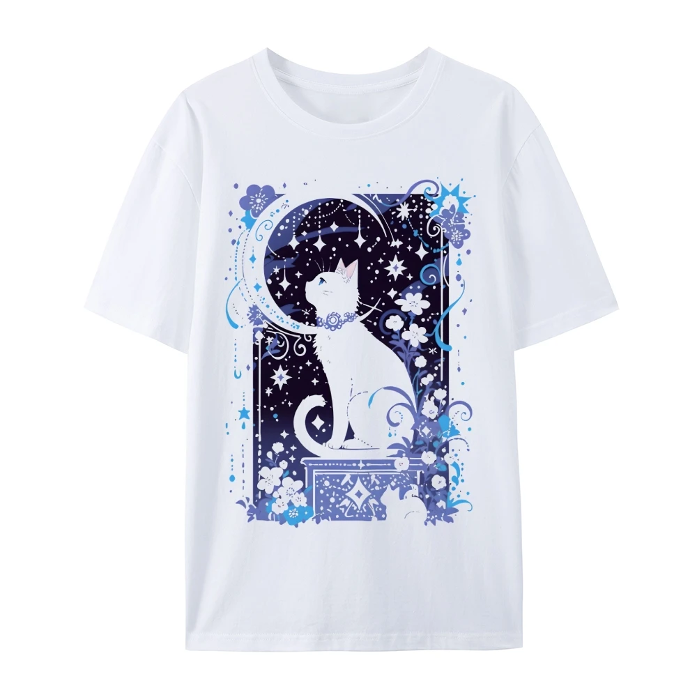 

Short Sleeve Graphic T-Shirt for Women - Vintage Oversized Streetwear Casual Cotton Tee with Unique Print Must-Have Y2K Style