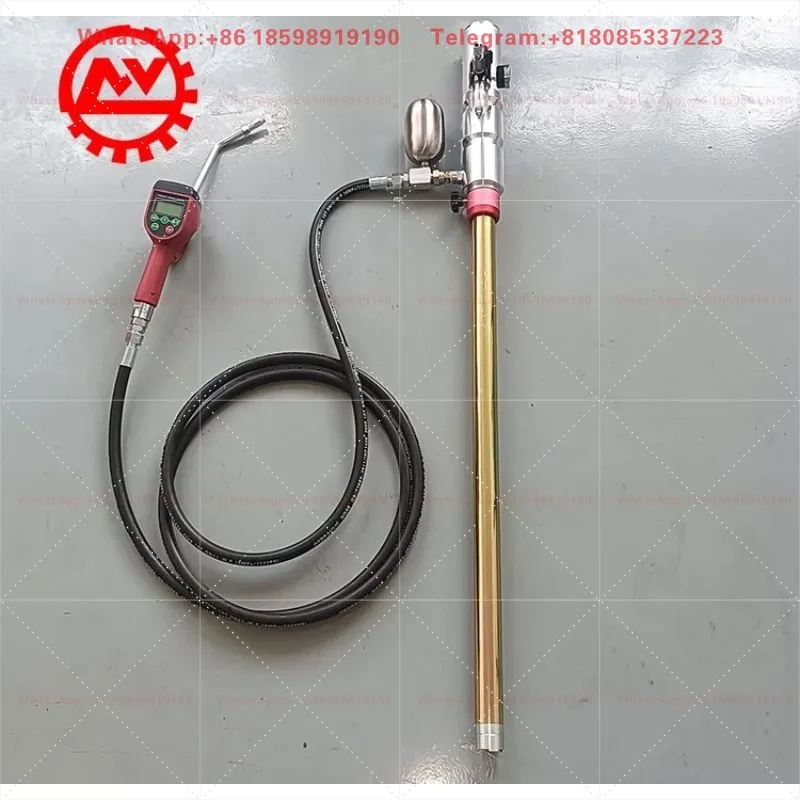 3:1 Ratio Pneumatic Oil Drum Pump Portable 200L Barrel Piston Lubricant Transfer Pump With Auto Shut Off Nozzle