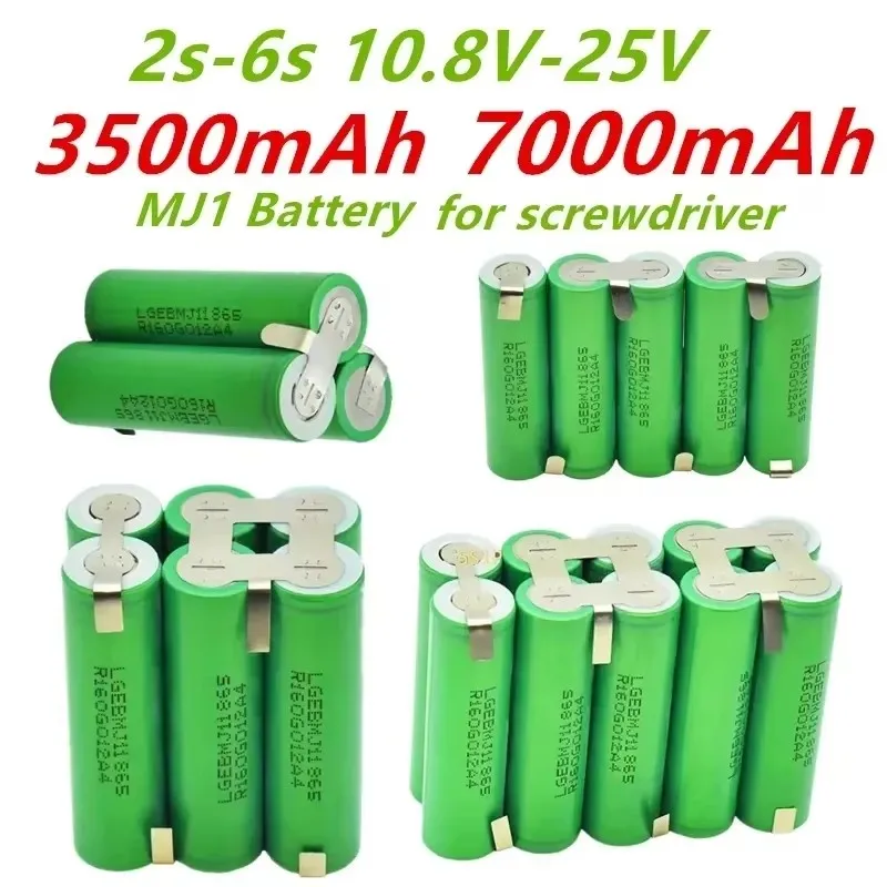 

18650Battery MJ1 3500Mah 20 Amps 3S 4S 5S 6S 8S 7.4V 12.6V 14.8V 18V 25.2V 29.6V For Screwdriver Batteries Welding Battery