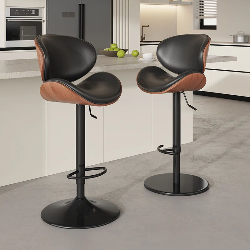 

high stool Adjustable Kitchen Bar Chair Minimalist Chaise Breakfast Stools Designer's backrest bar stool rotating lift bar chair
