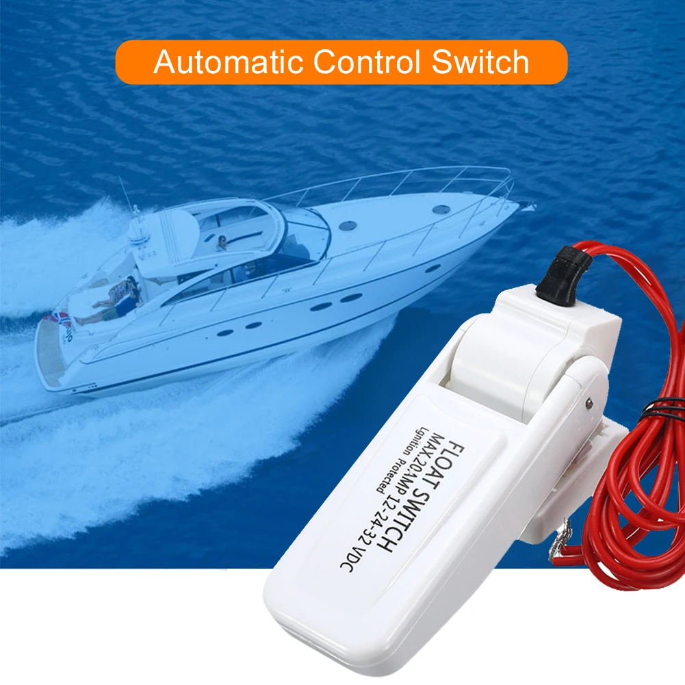 12v Automatic Electric Boat Marine Bilge Pump Float Switch Water Level Controller DC Flow Sensor Switch