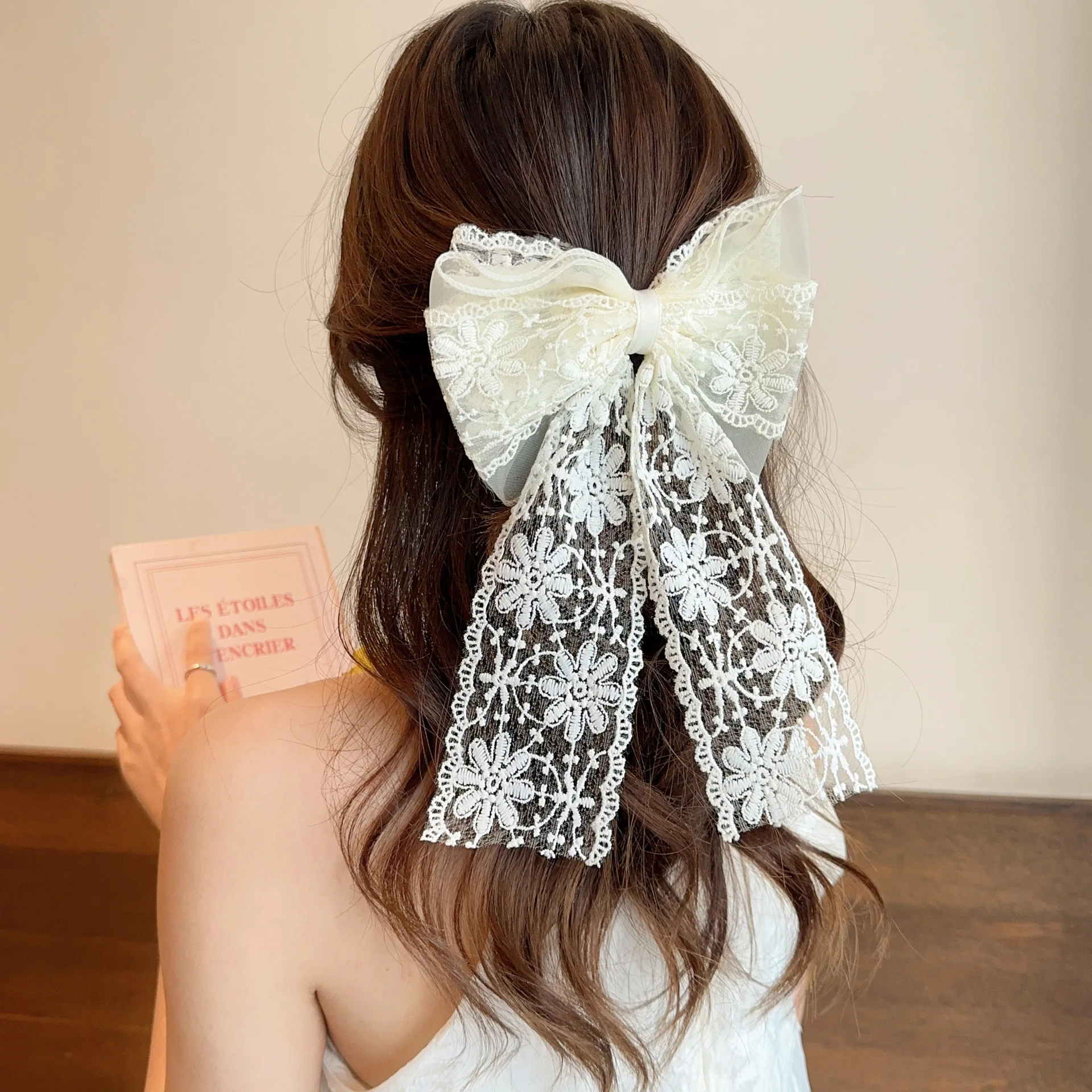 1 Piece Beige Lace … - image