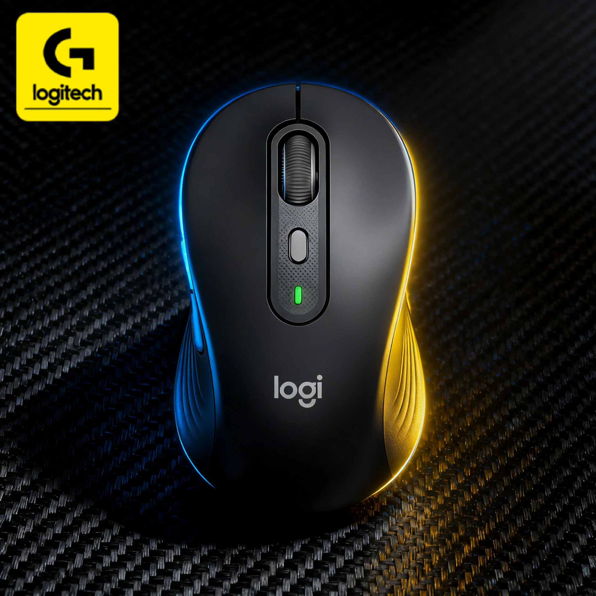 Logitech M750/M650L wireless mouse, silent Bluetooth design, 24-month battery life, 2000 DPI precise positioning.