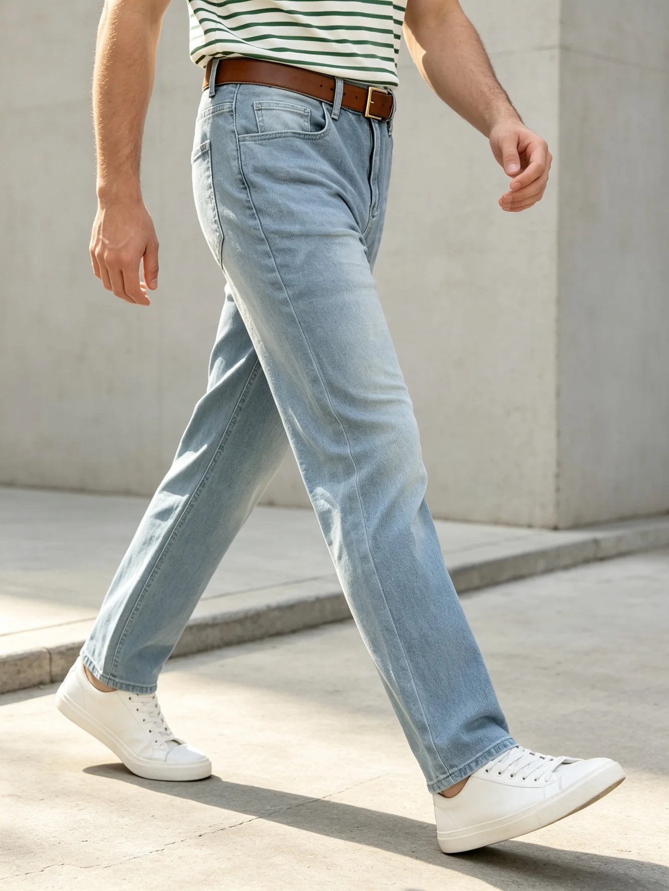 Trendy Fashion Y2K Blue Slim Jeans For Men Retro Nostalgic Trousers Gift For Lover