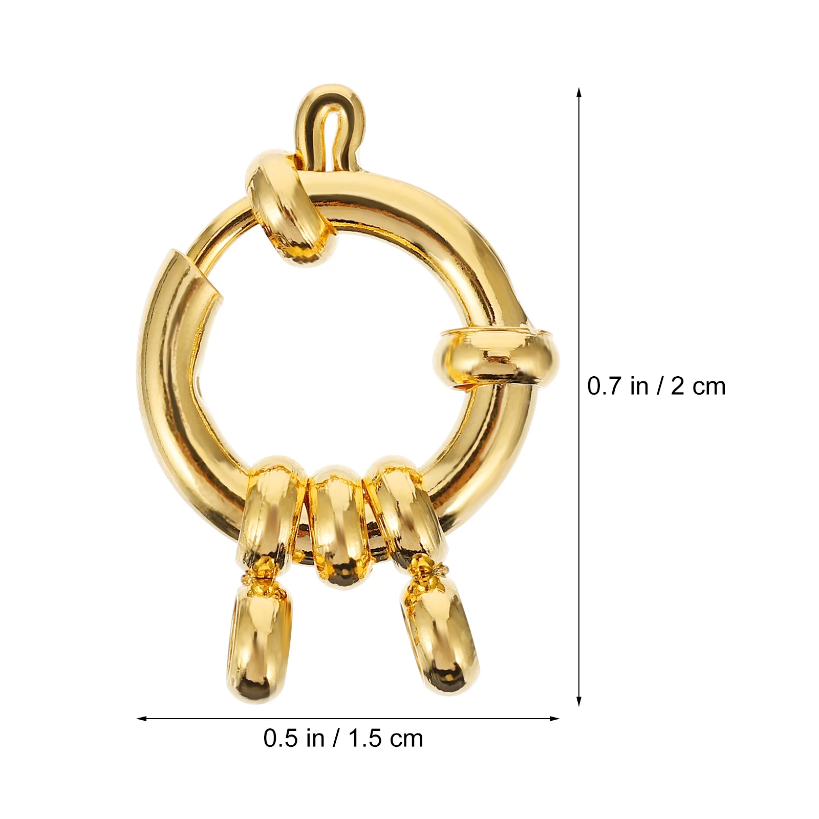 10Pcs Stainless Steel Gold Spring Clasps Durable Bracelet Snap Hooks Jewelry DIY Accessories Craft Supplies Gift