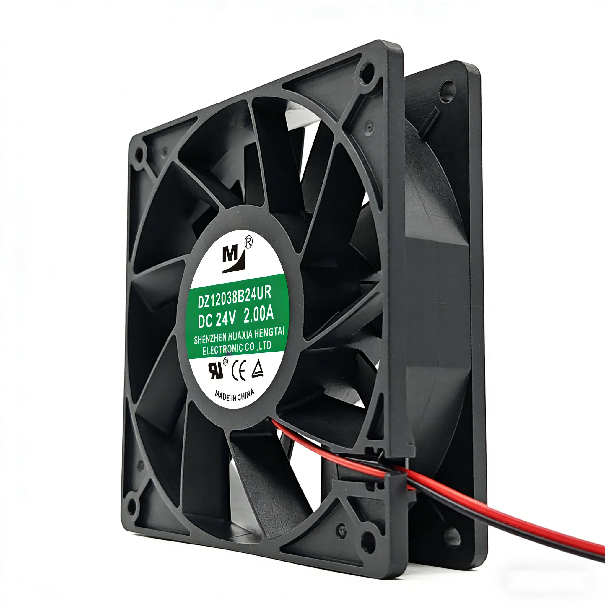 

DZ12038B24UR 24V 2.00A 120x120x38mm Dual Ball Bearing Industrial DC Cooling Fan
