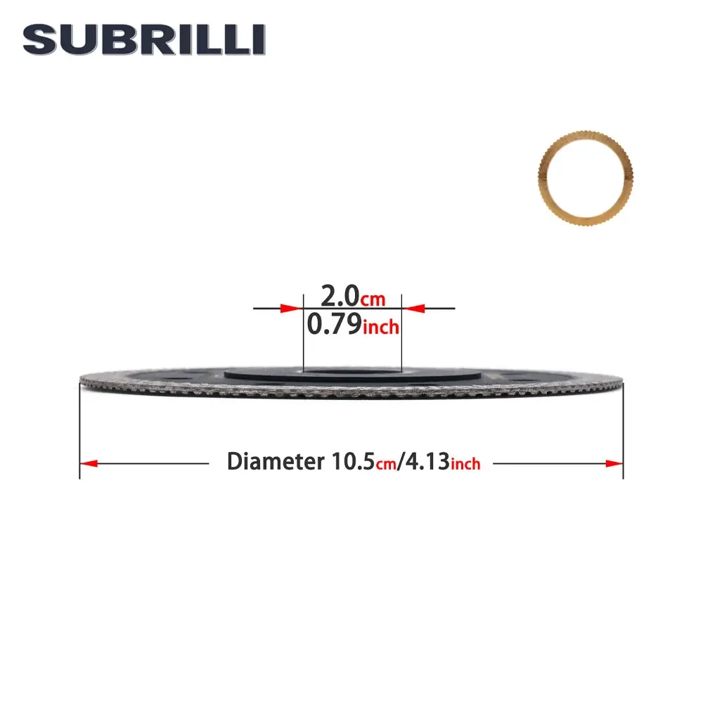 SUBRILLI/105/115/125mm 3 unids/set súper fino hojas de sierra de diamante aro Turbo segmento discos de cortar para baldosas de cerámica de porcelana de piedra
