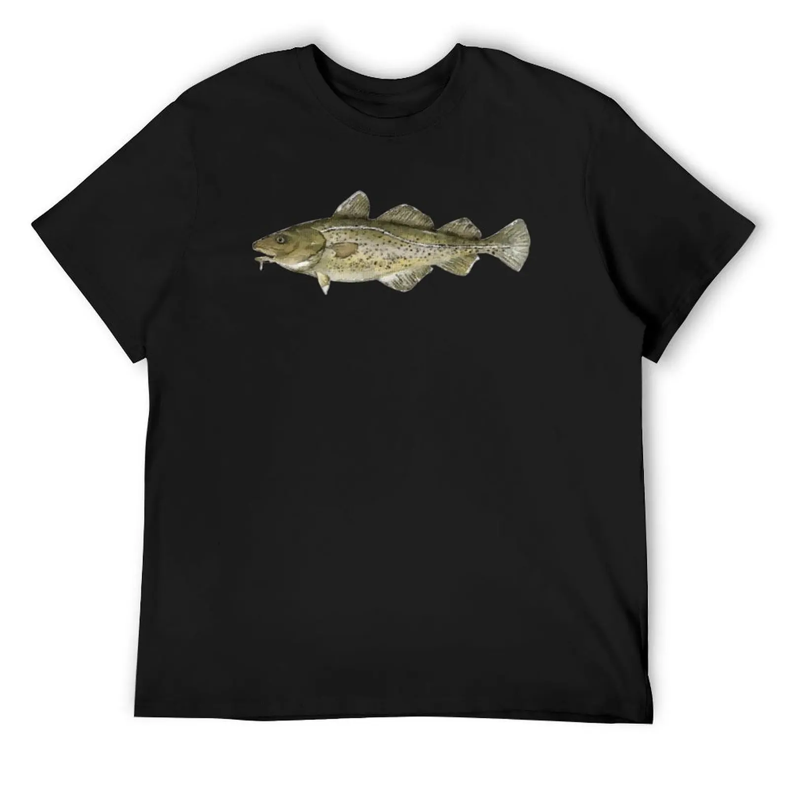 

Atlantic Cod Fish Watercolor T-Shirt heavyweights vintage cute clothes plain black t shirts men