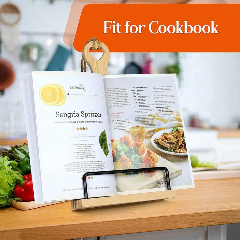 Tablet Stand Kochbuch Stand rustikale Bauernhaus Buchhalter für Muttertag Geschenke für Frauen