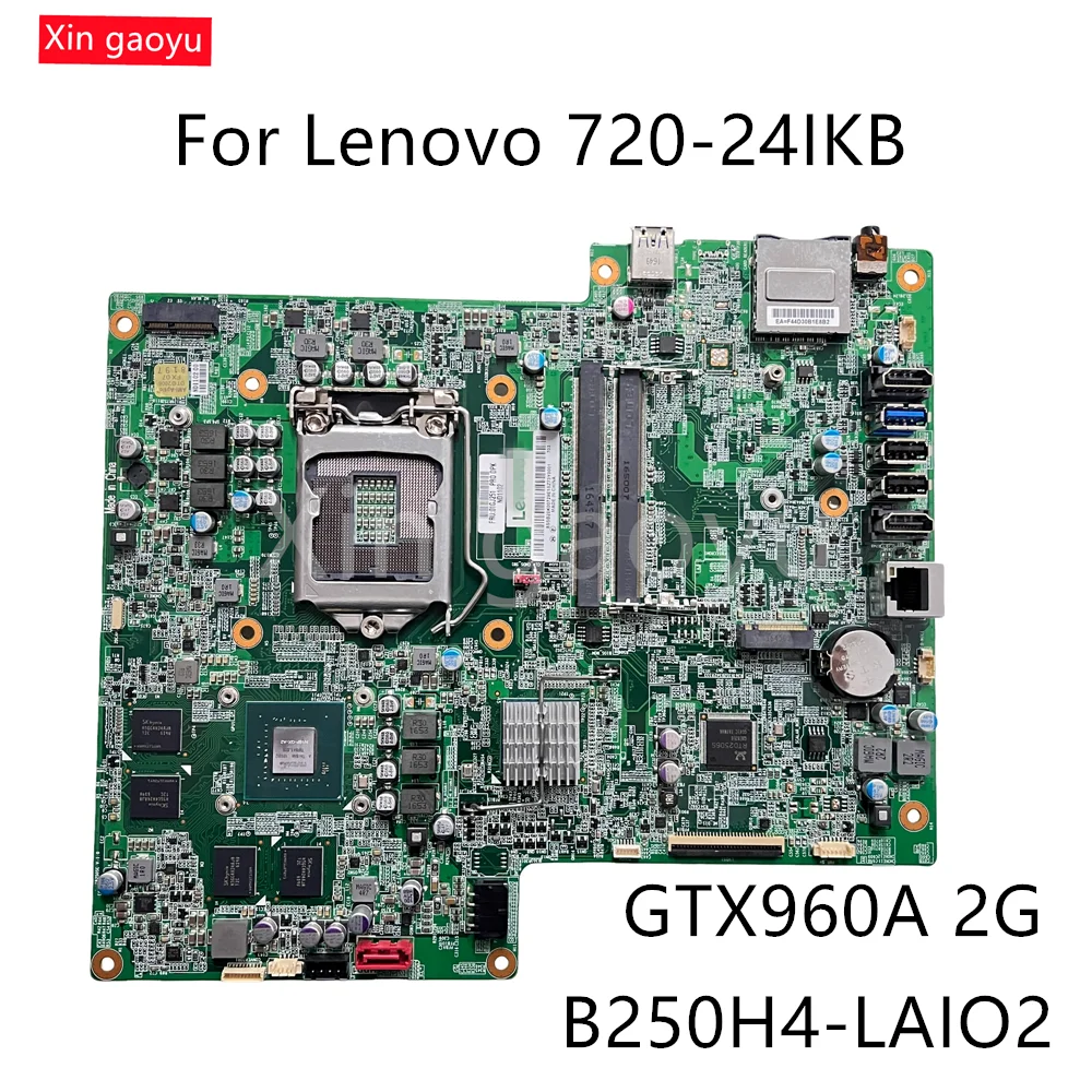 

Оригинальная материнская плата для настольных ПК Lenovo 720-24IKB GTX960, 2 ГБ 01GJ251 B250H4-LAIO2, 100% протестировано, полностью