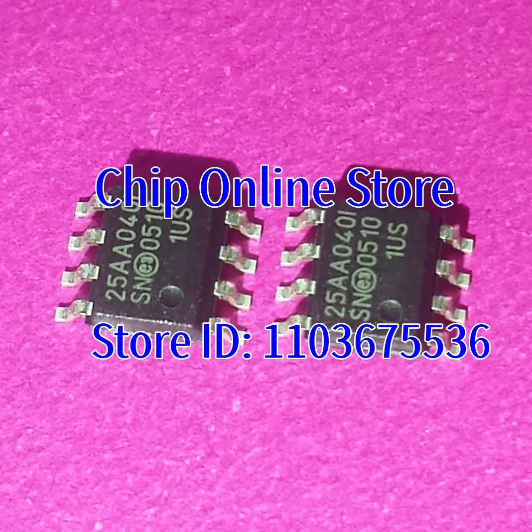 5~100pcs  25AA040  25AA040-I/SN  25AA040T-I/SN  SOIC8  New Original