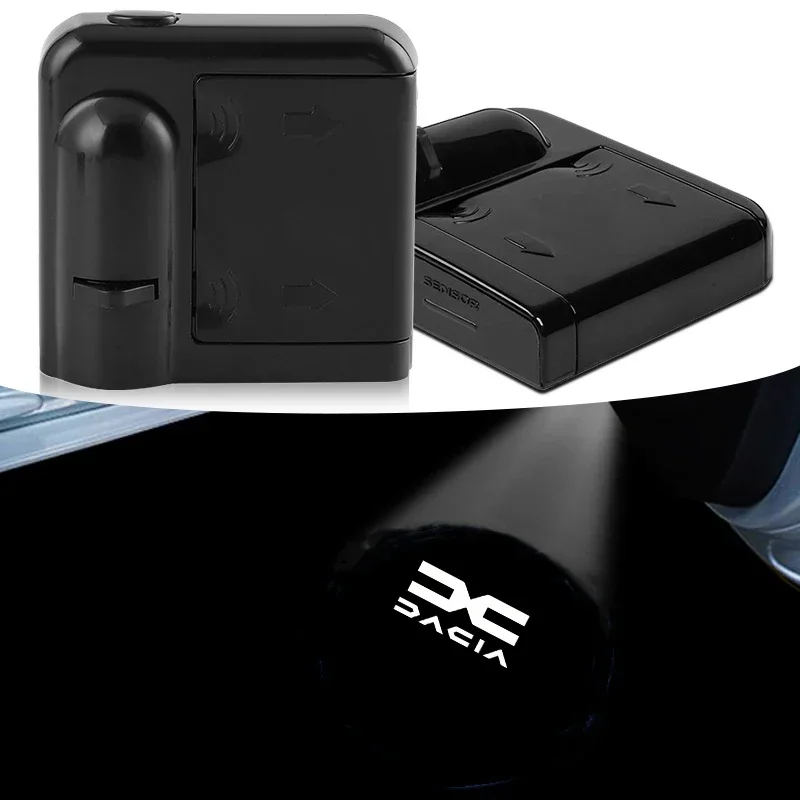 

Car Door LED HD Welcome Courtesy Shadow Projector Lamp Logo Light For Dacia Duster Logan MCV Sandero Stepway GT Car Accessories