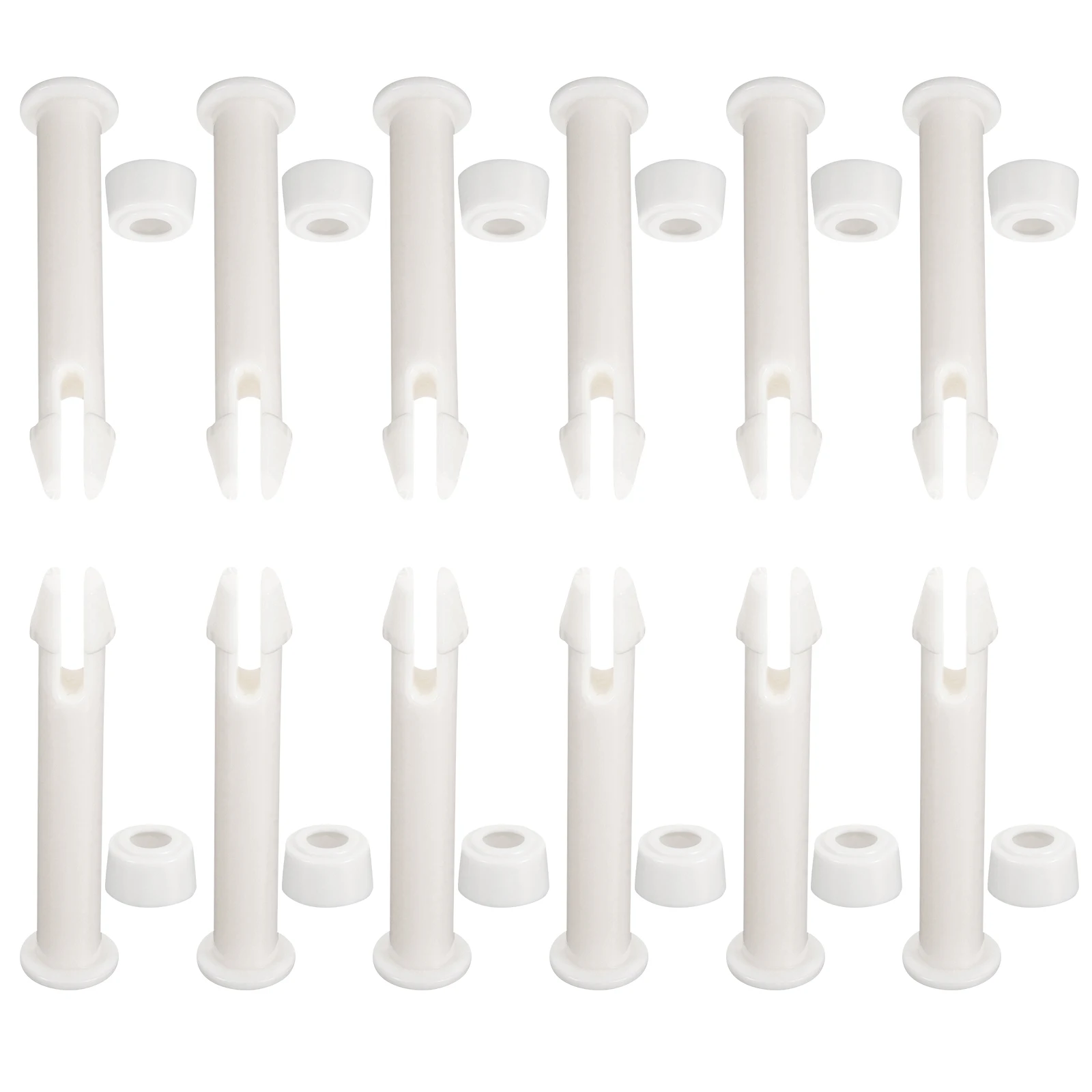 

12pcs Pool Connector Connector Pins Durable Plastic Replacement for Rectangular Frame Spa Bath Connecting Pins White