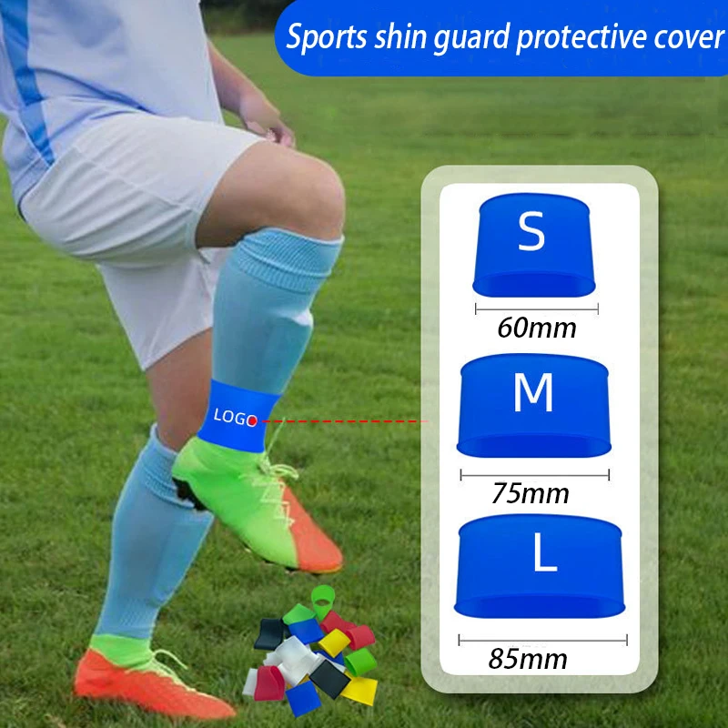 Long-lasting Sports Gear Soccer Shin Guard Straps Silicones Shin Pad Holder Practical Shin Pad Banding for Football Sports