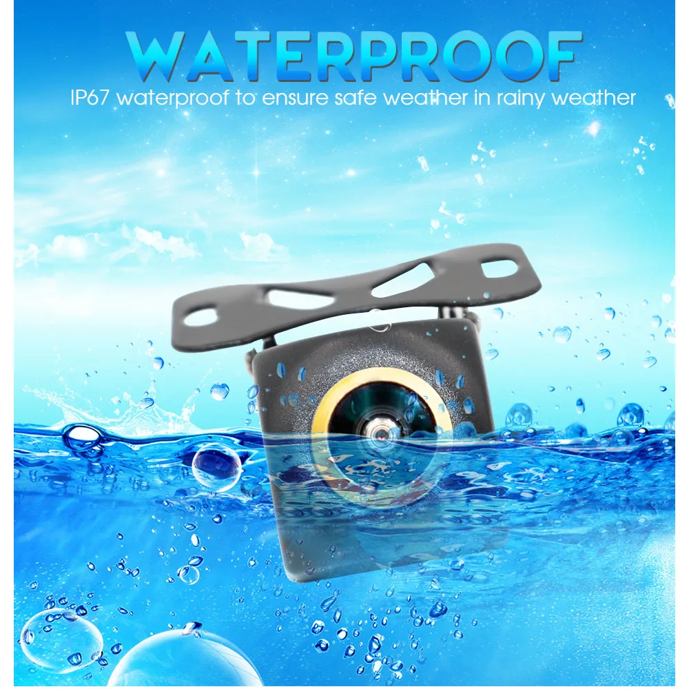 AHD 1080P 魚眼 CCD CVBS 防水 170 °   広視野角リアビューバックアップカメラ、駐車支援用HDナイトビジョン搭載