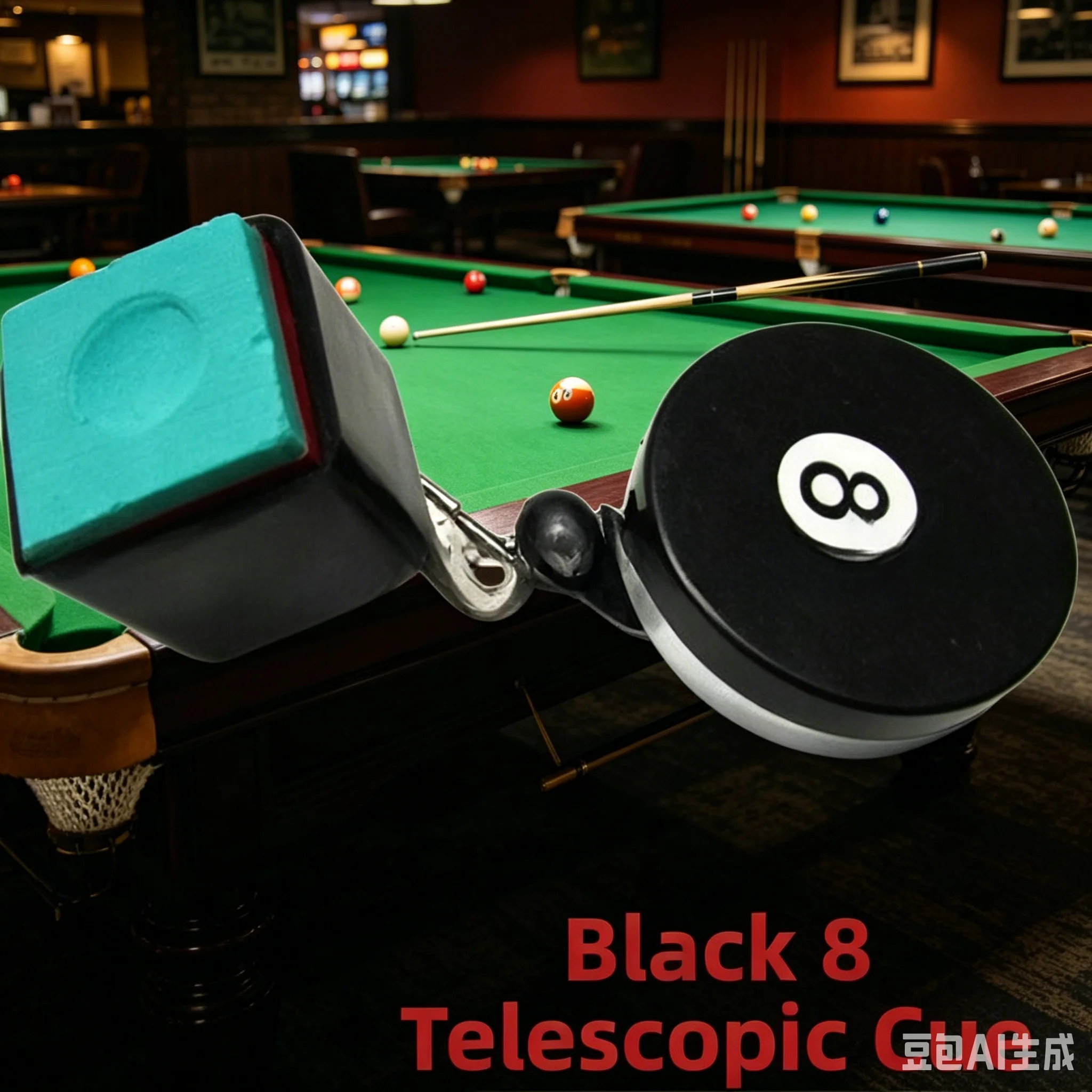 

1pc Billiard Chalk Holder Clip Black 8 Retractable Lightweight Plastic Chalk Holder Clamp Billiard Pool Cue Accessories