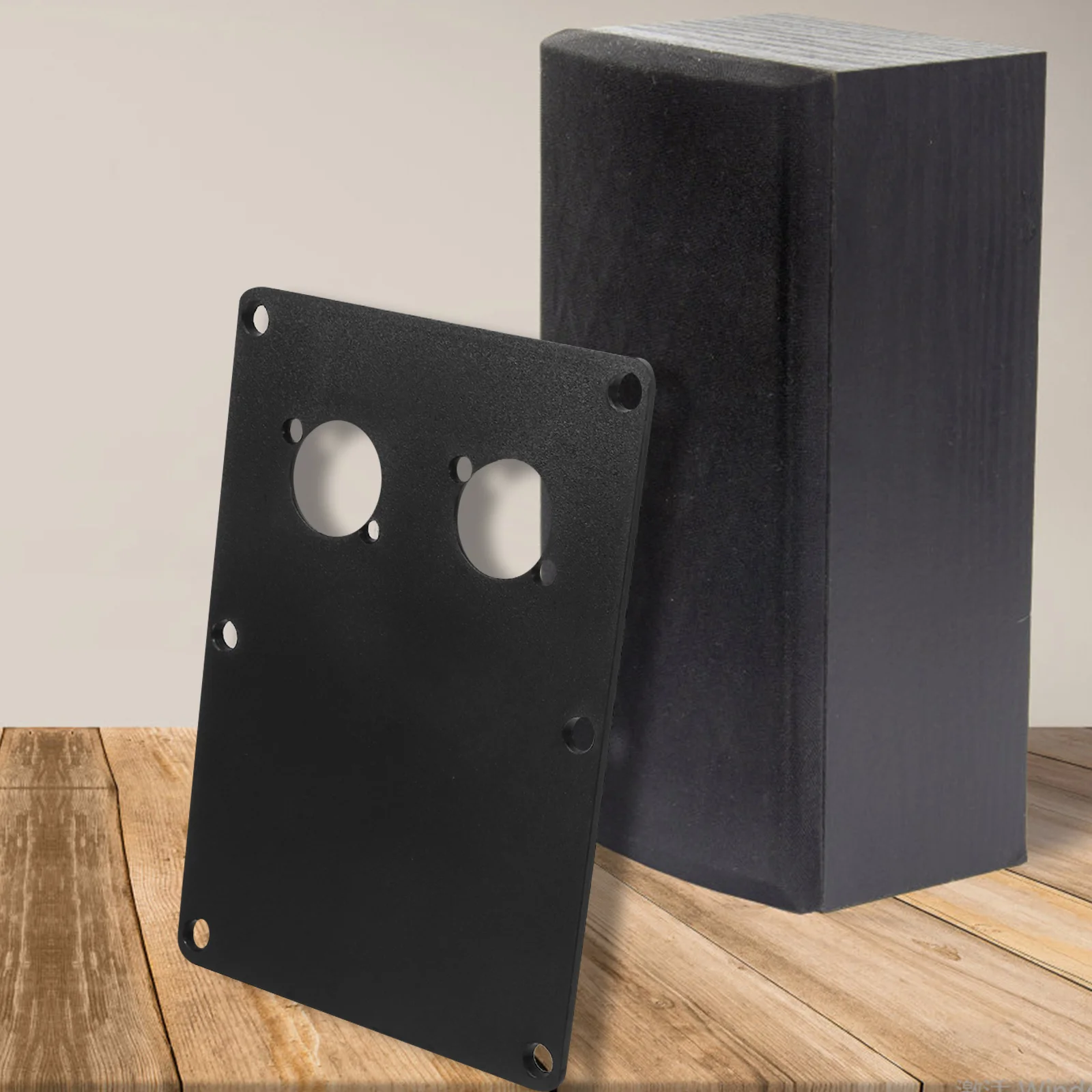 

Speaker Junction Box Panel Plastic Binding Post Mount Plate Easy Install for Theater Speaker Box Terminal Panel Stable