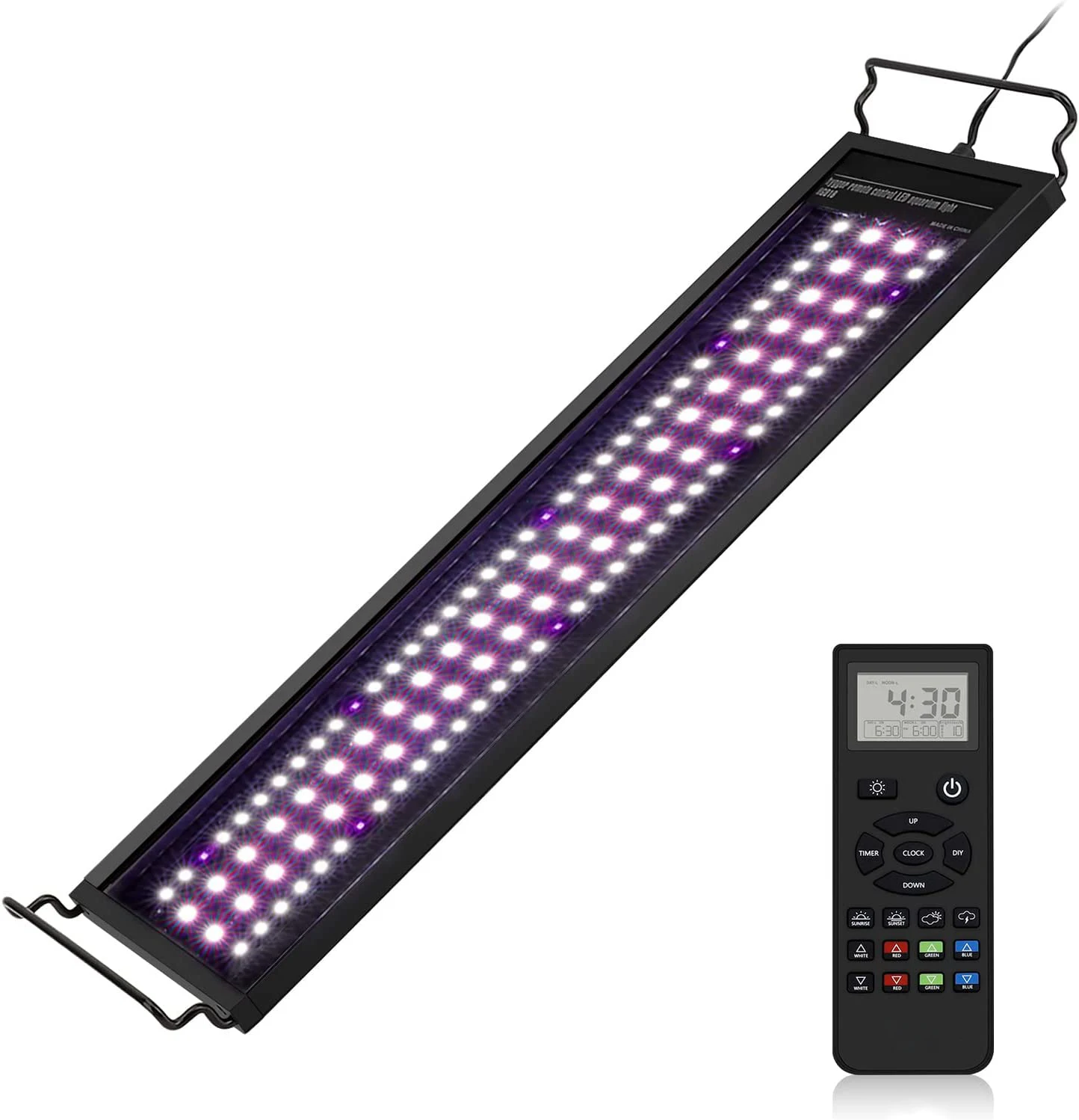 Waterproof Landscape Professional LED Aquarium Light for Freshwater Tank With Programmable Dimmer RC