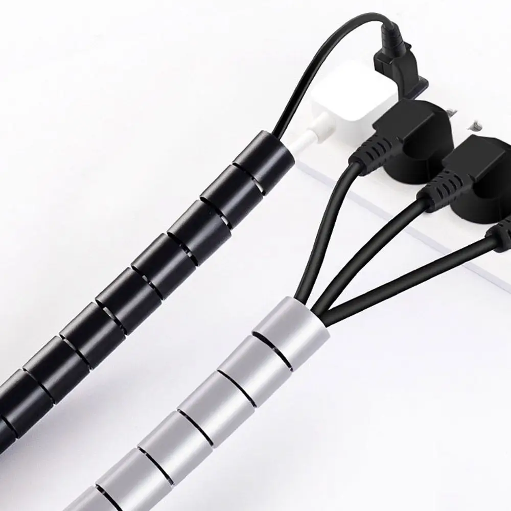 Kabelhülsen, Kabelhalter, Wickelrohr, Drahtschutz, Leitungsorganisator, spiralförmiger Draht-Organizer, Rohrschutz