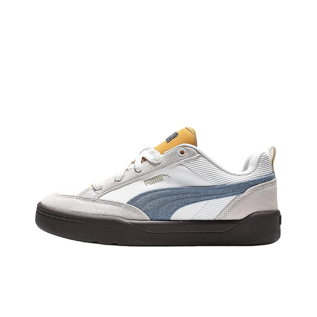 PUMA Park Lifestyle Low top Skateboard Shoes Unisex Gray White Blue 405264-01