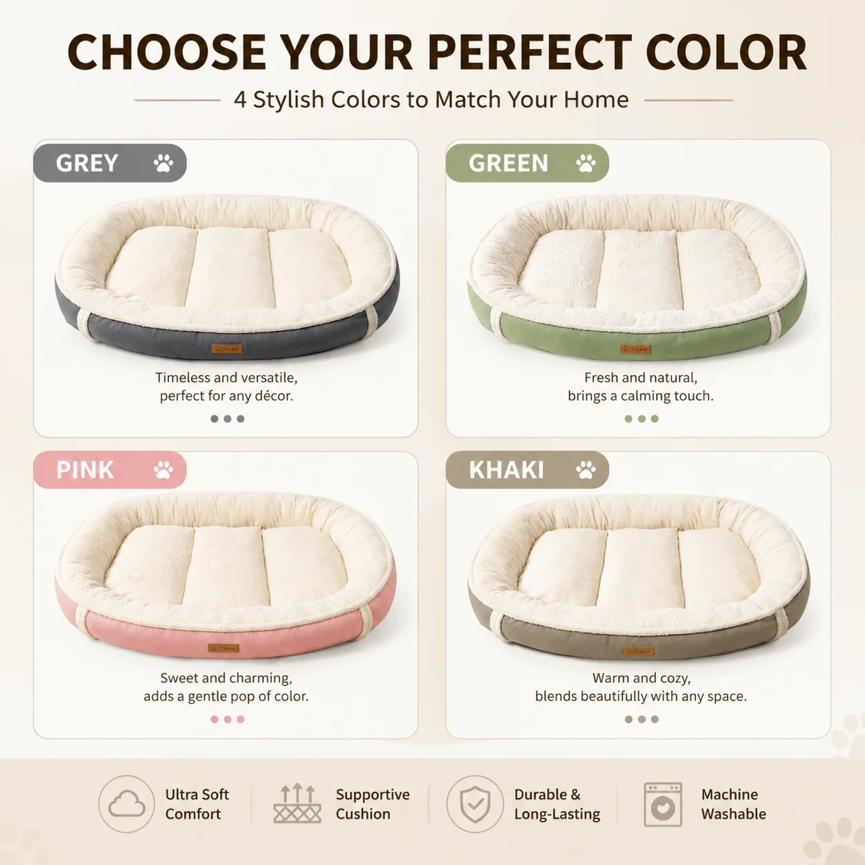 Dog Supplies Pet Bed Pad Mats Sofa Accessories for Large Medium Small Pets Baskets Cushions Kennel Products Cats Blanket view 5