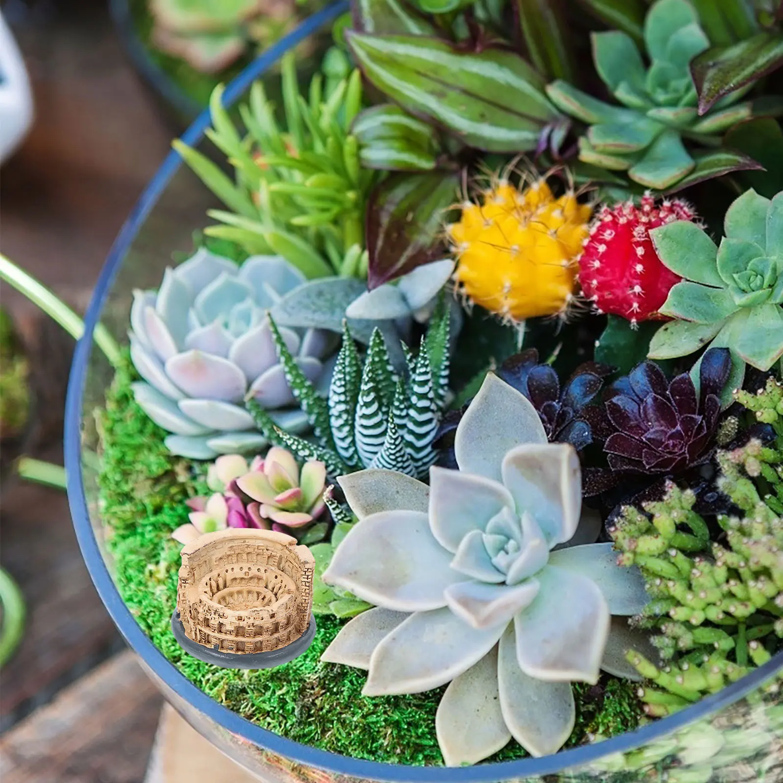 

7Pcs Roman Statue Set Miniature Ancient Buildings for Fish Tank Aquarium Decor Historical Landscape Architecture Accessories