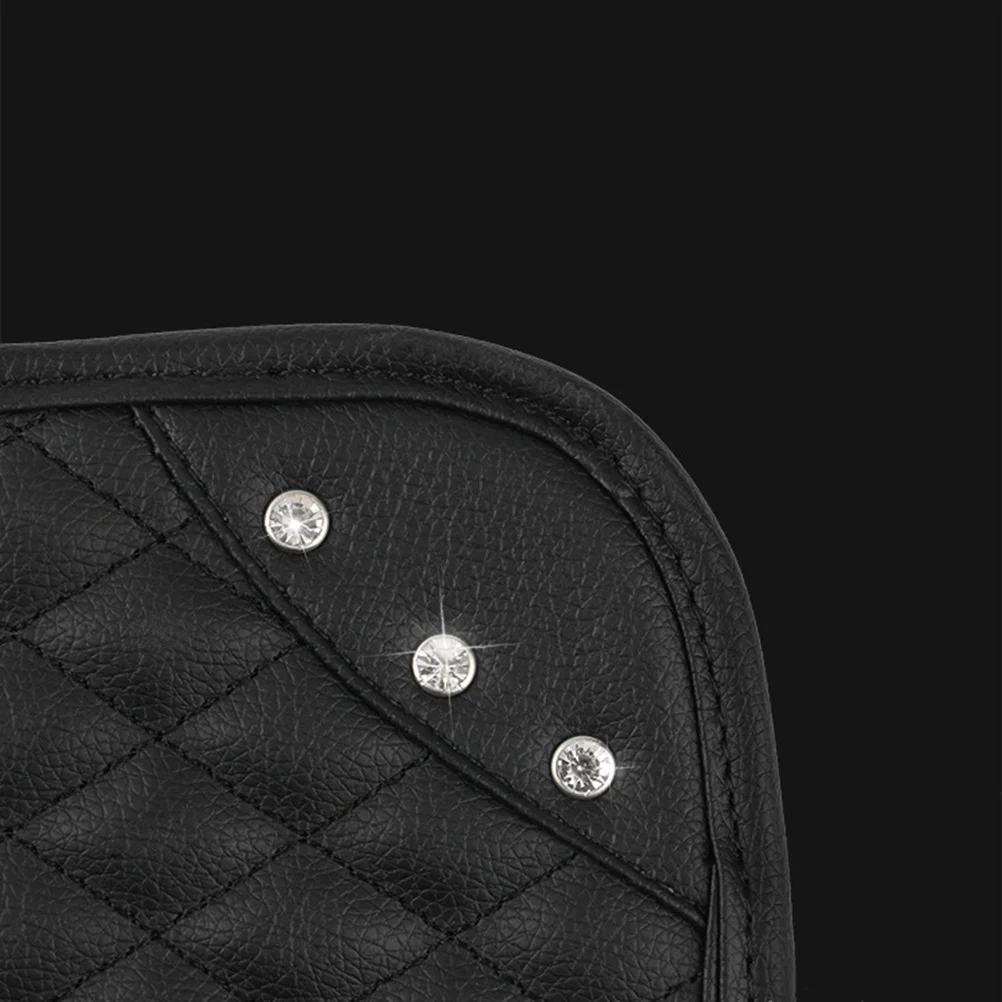 

Car Armrest Box Pad Rhinestone Black Durable Elbow Support Console Mat Center Armrest Comfortable for Long Travel