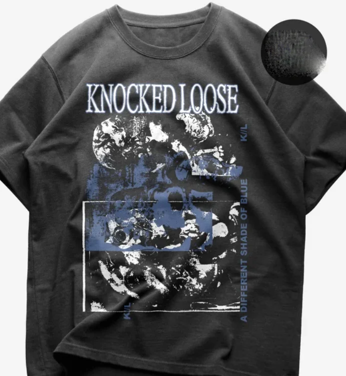 Knocked Loose T-Shirt, A Different Shade Of Blue, Laugh Tracks Album Tee