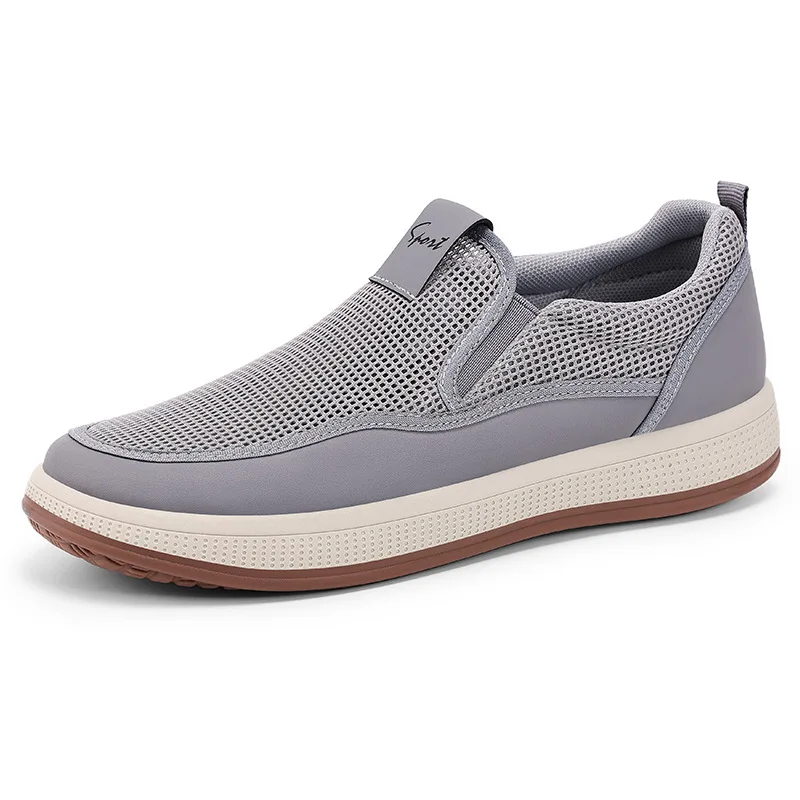 

New breathable air mesh sneakers man casual slip on sports shoes male comfortable sneaker tenis running shoes men's espradilles