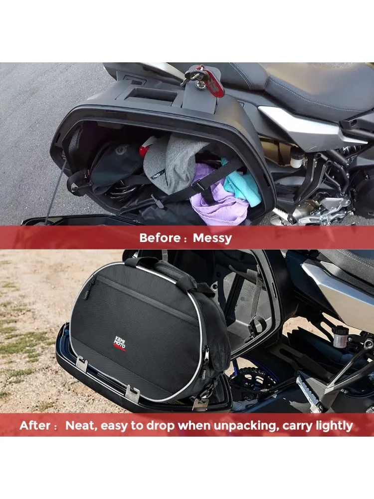 MT07 Zadeltas Motortas Bagage Fietstas Liner Zakken Waterdichte Zijtassen Voor YAMAHA MT-07 FZ07 MT09 MT-09 FJR 1300/TDM 900 - afbeelding 2